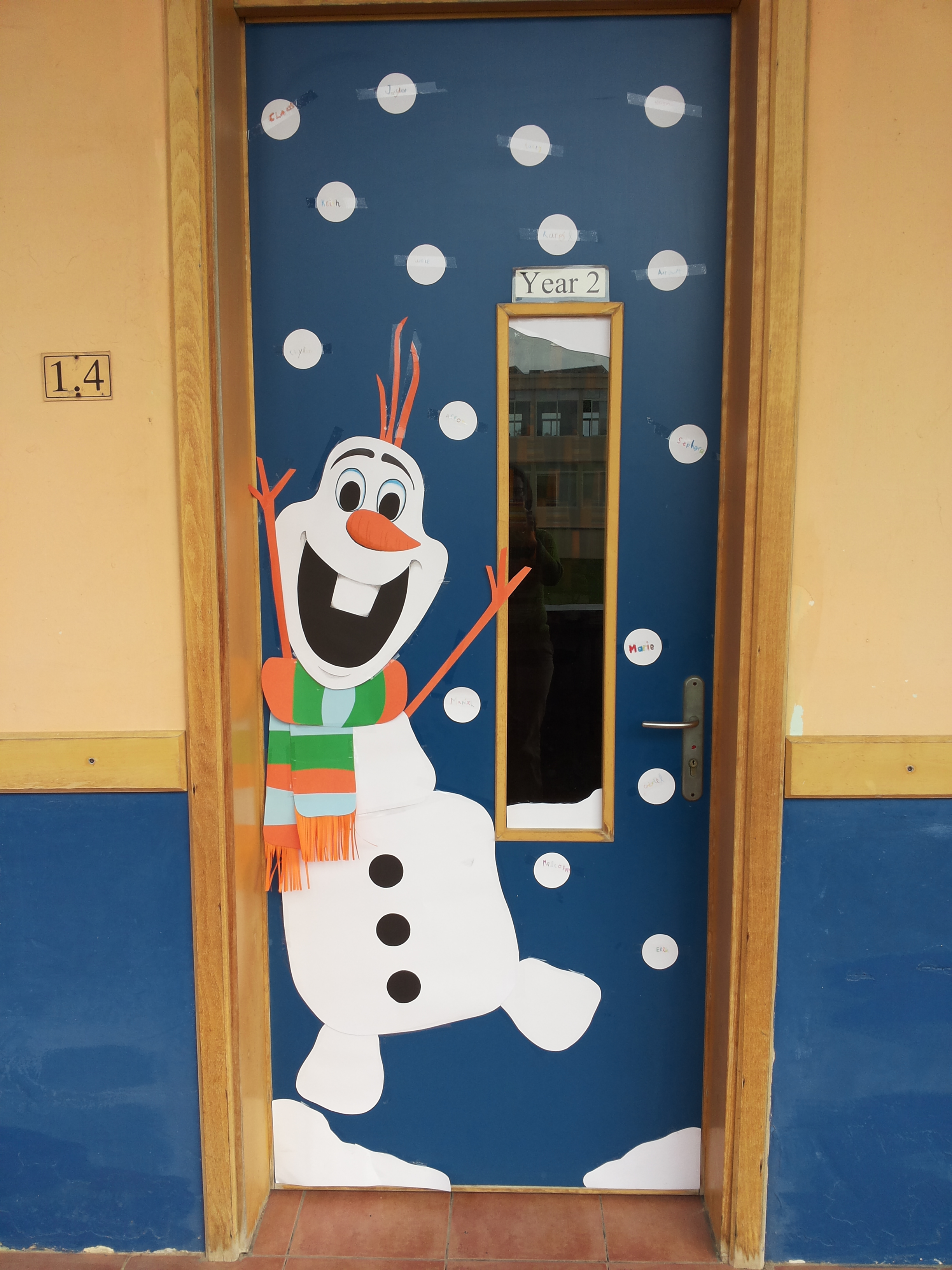olaf classroom door decorations